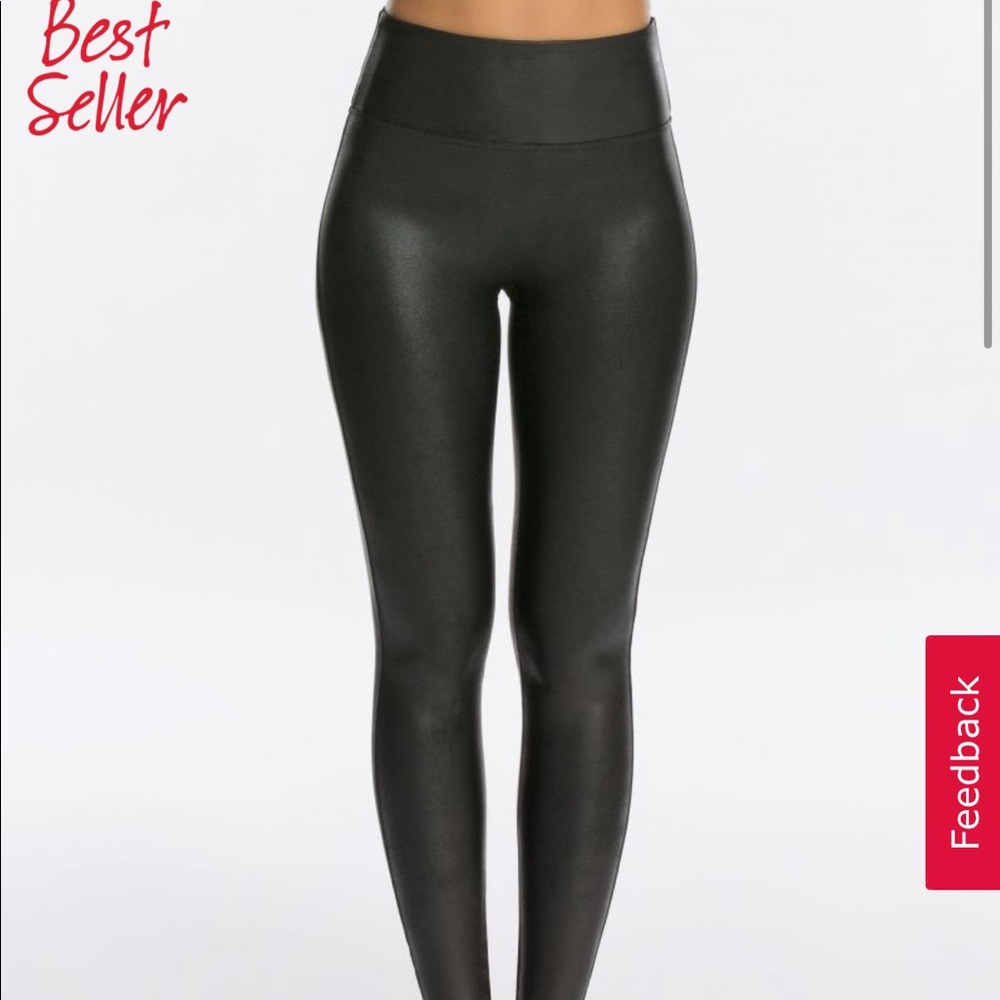 Faux leather legging, size L